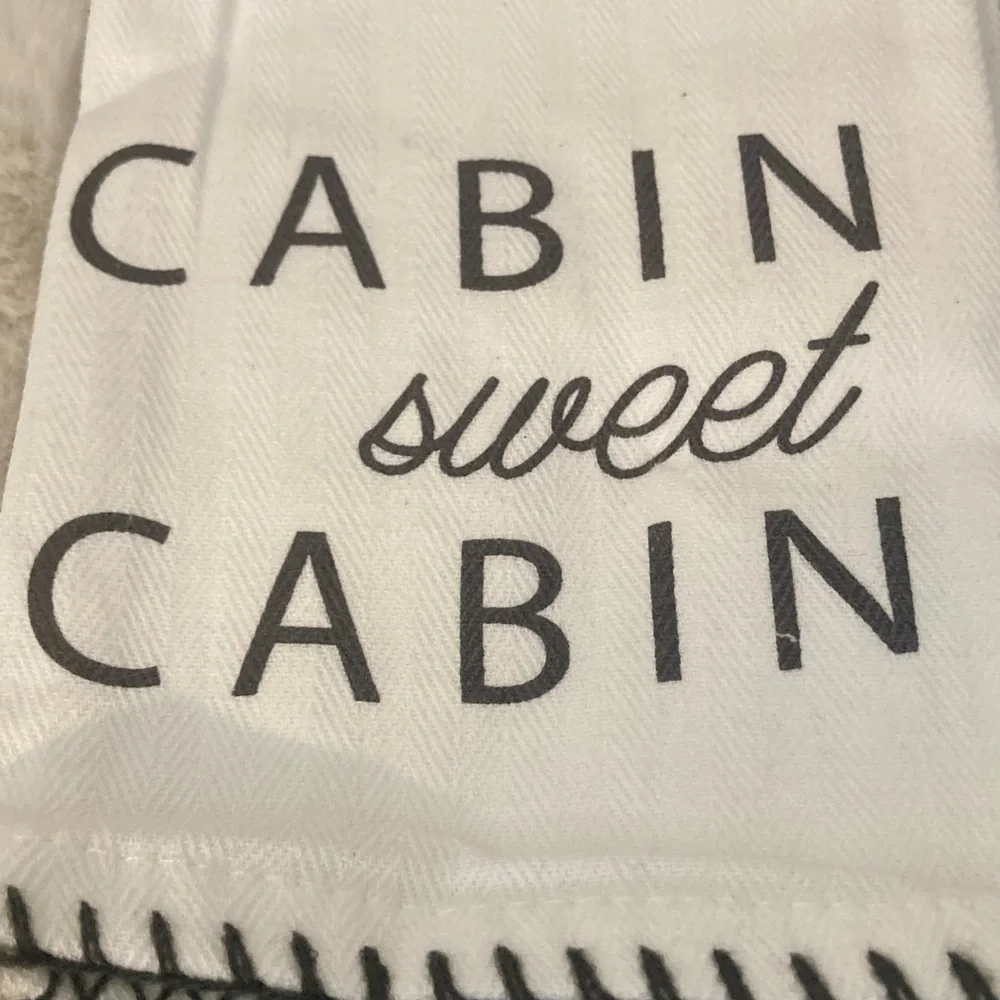 Target BP 2021 White and Black Dish Towels with Tassels